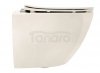 REA - Misa WC podwieszana CARLO Mini Rimless Ecru